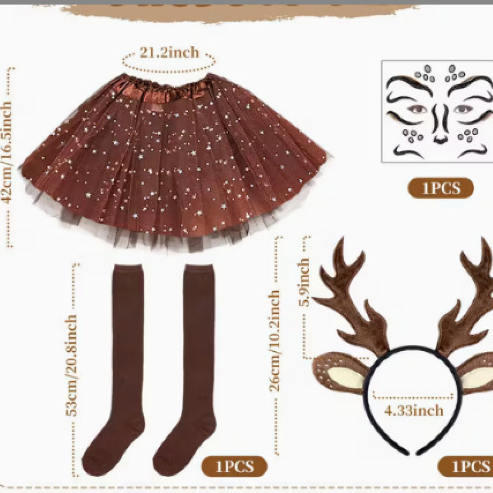 Reindeer Antlers Headband - Decorative Christmas Reindeer Horn Hair Hoop