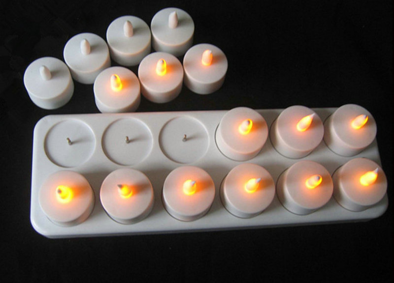 Holiday Candle Set - Set of 12 Rechargeable LED Candle