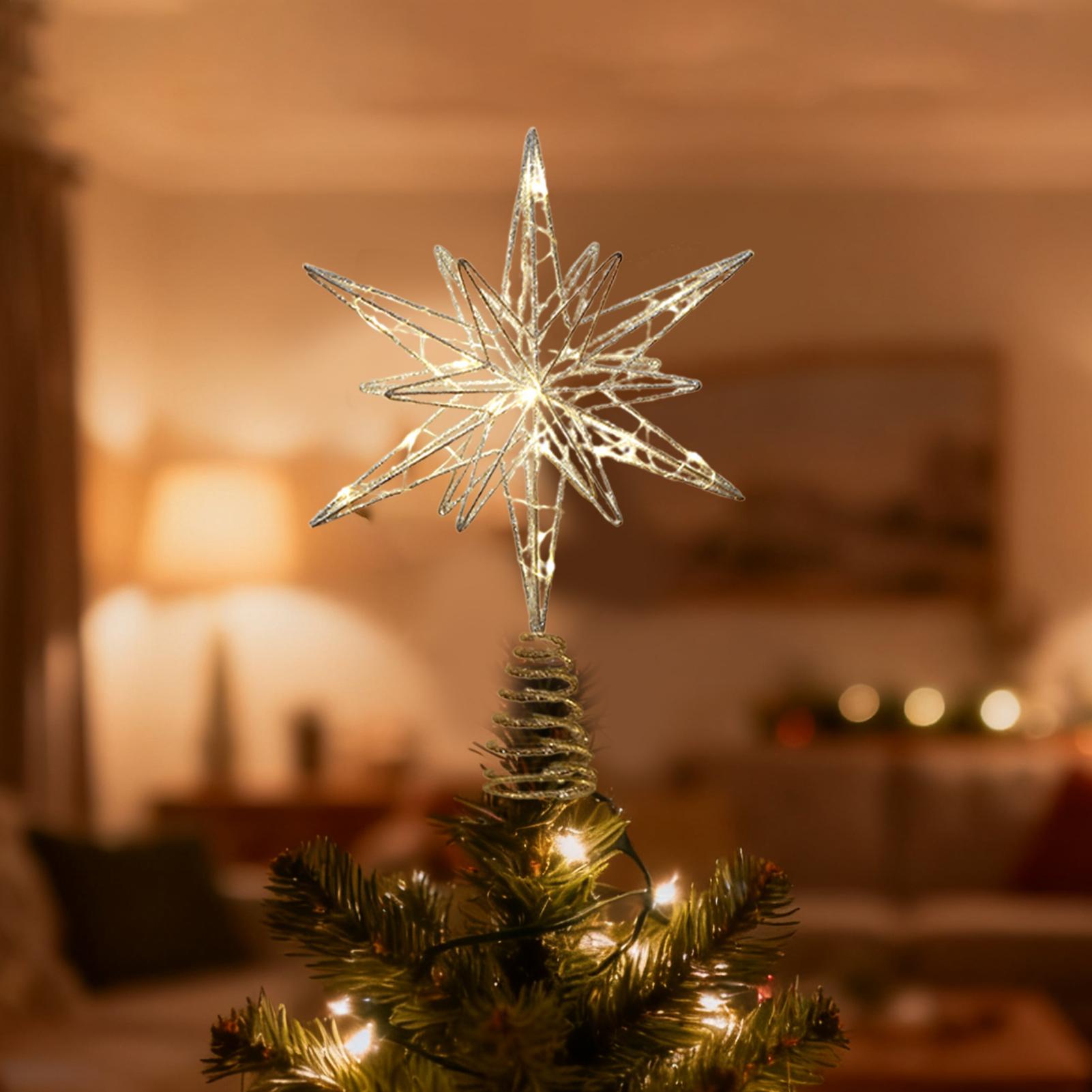 Star Tree Topper - Christmas Tree Topper Festive Treetop Decoration