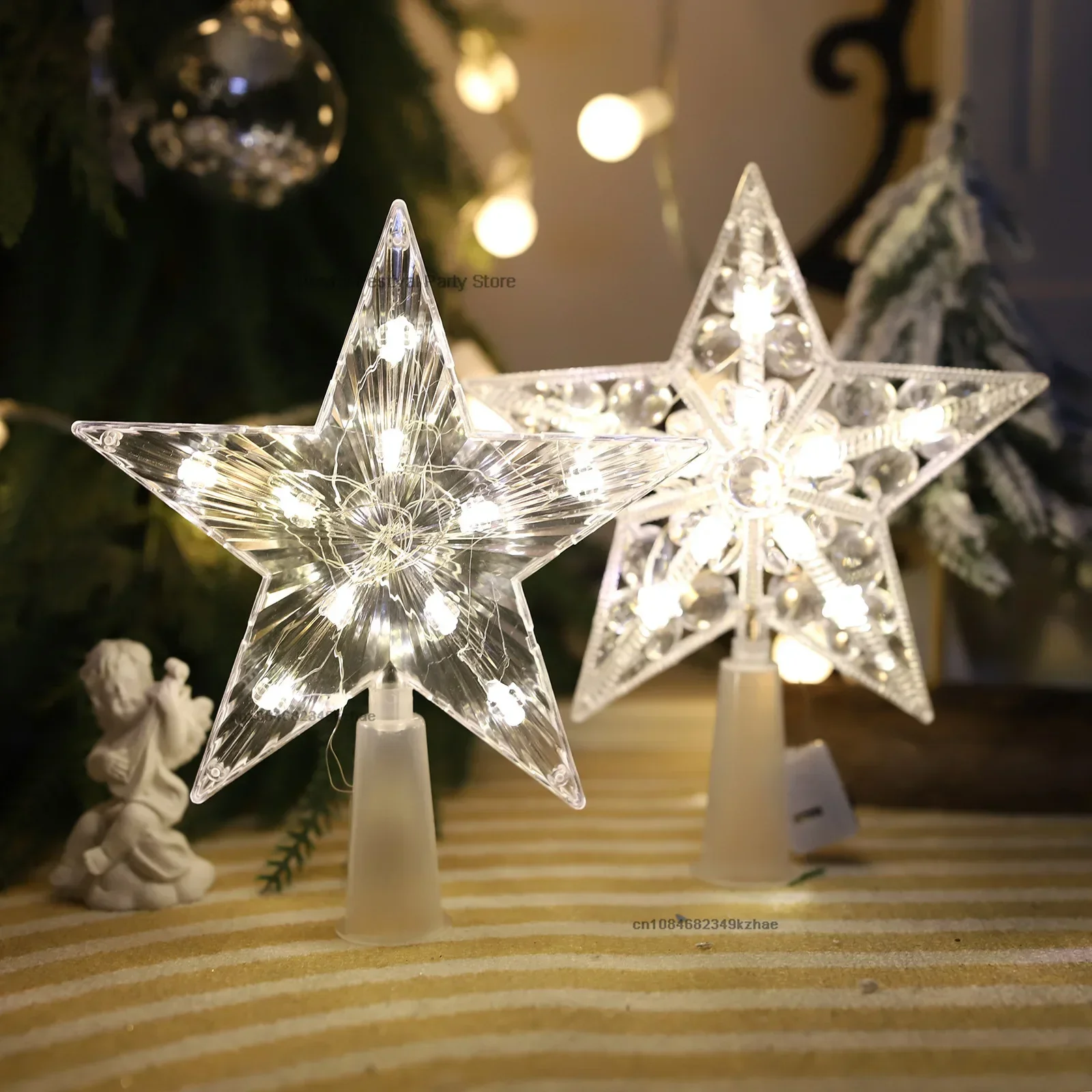 15CM LED Christmas Tree Orname - Star Tree Topper review and price