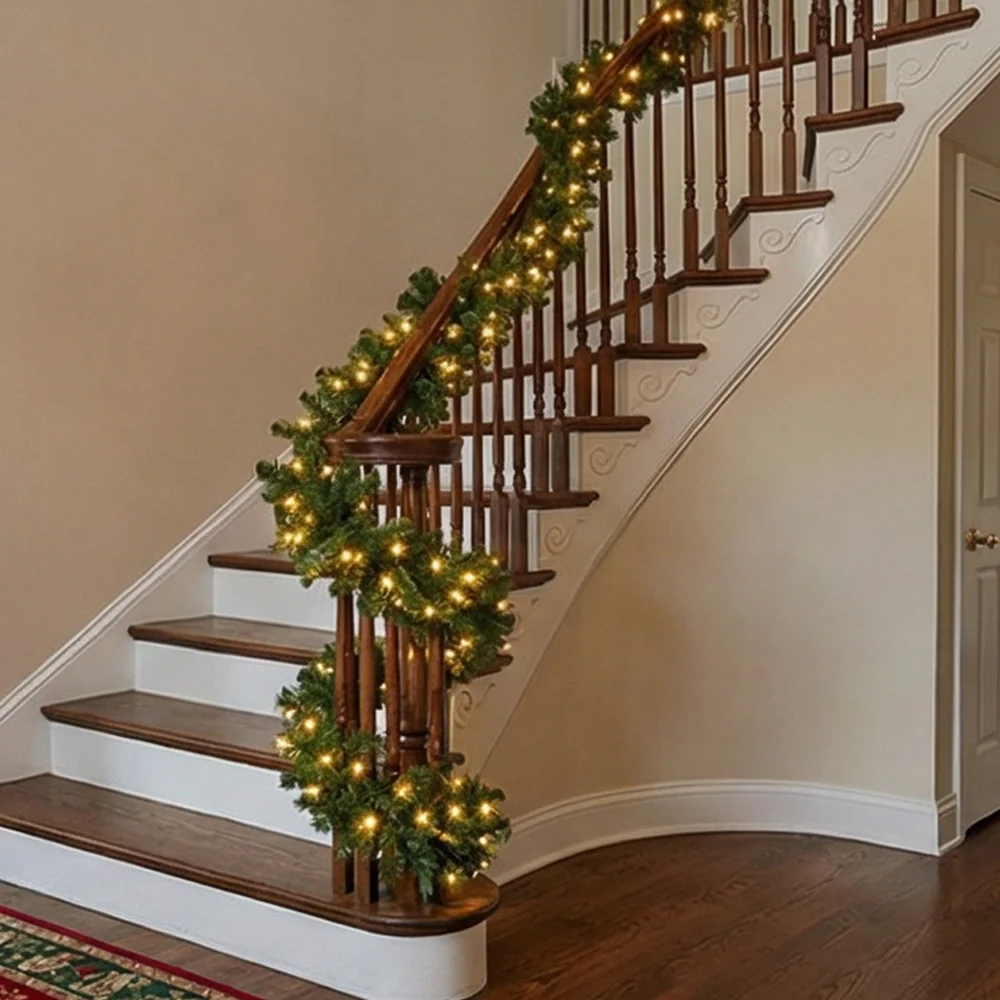 2.7M Artificial Green Christma - Christmas Wreath Fake review and price