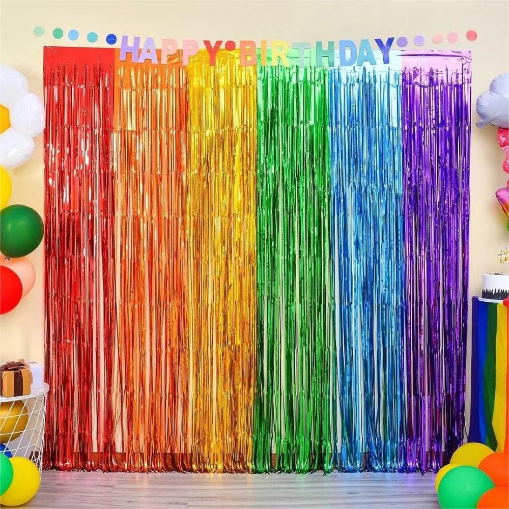 Party Backdrop Fringe Tinsel C - Tinsel Garland Decoration review and price