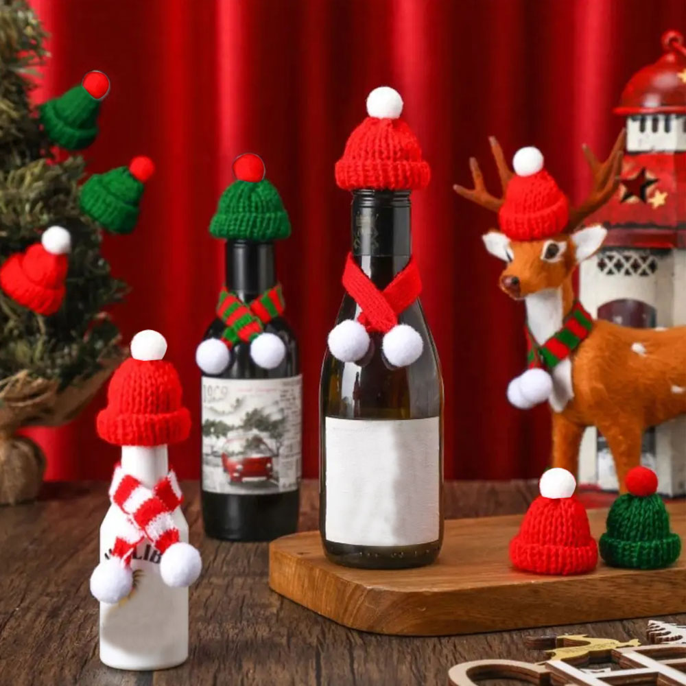 10Pcs 3.5x5cm Mini Christmas K - Santa Hat Plush review and price