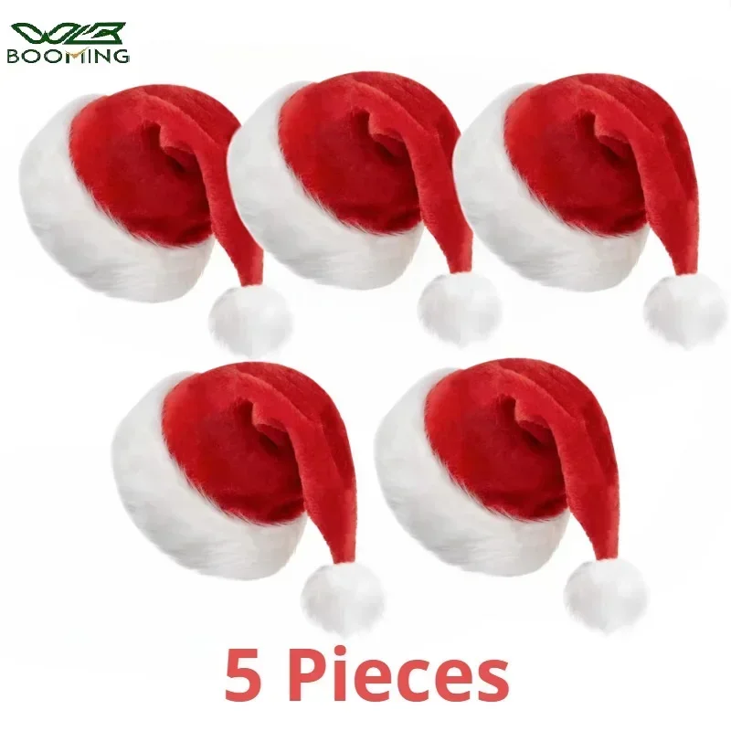5/1PCS Christmas Hat Plush Adu - Santa Hat Plush review and price