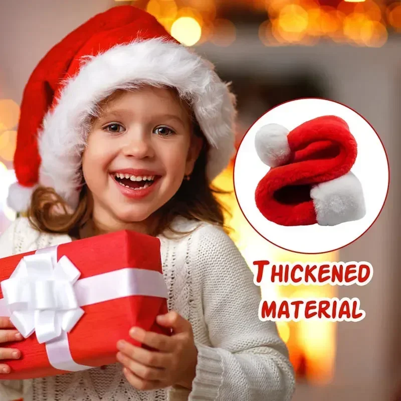 5/1PCS Christmas Hat Plush Adu - Santa Hat Plush review and price