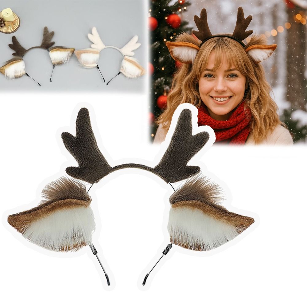 Unisex Deer Ears Reindeer Antl - Reindeer Antlers Headband review and price