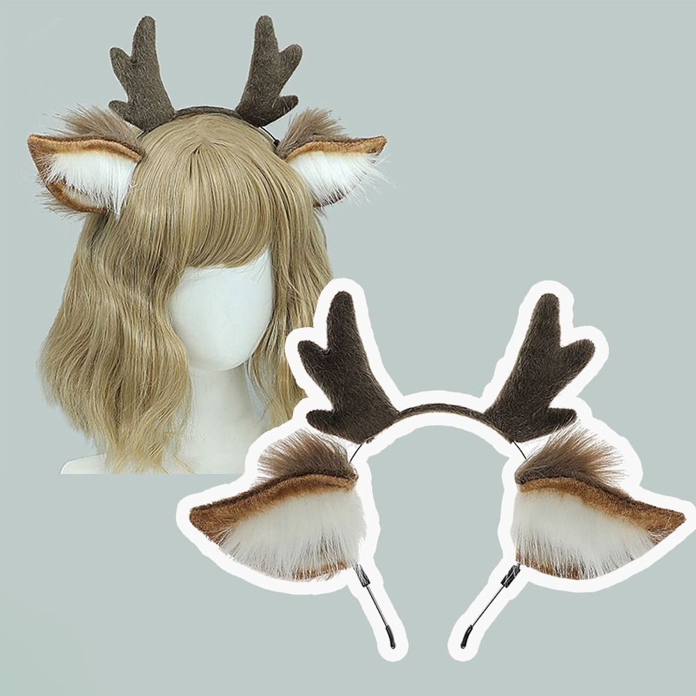 Unisex Deer Ears Reindeer Antl - Reindeer Antlers Headband review and price
