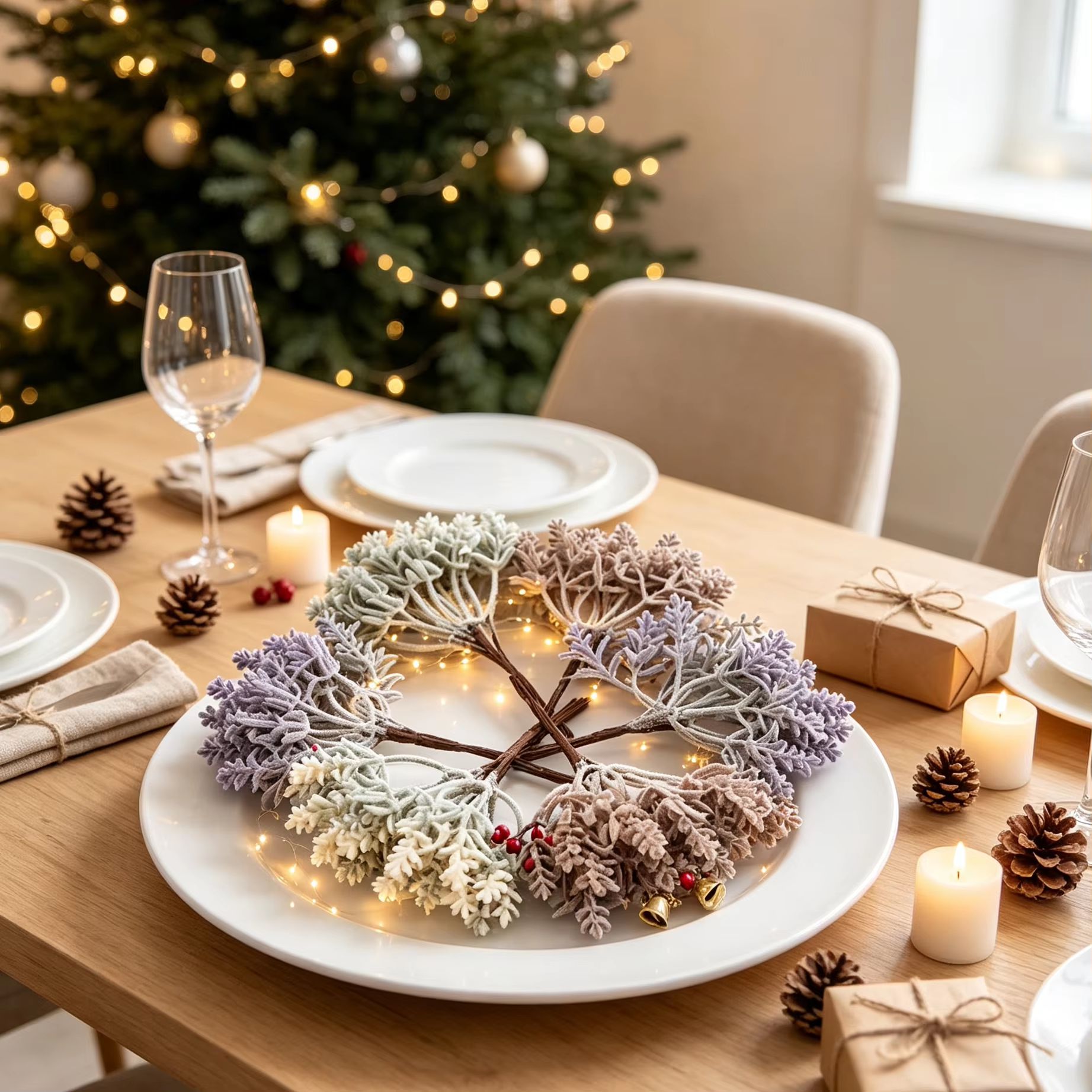 1/5PCS Artificial Plastic Flow - Christmas Wreath Fake review and price