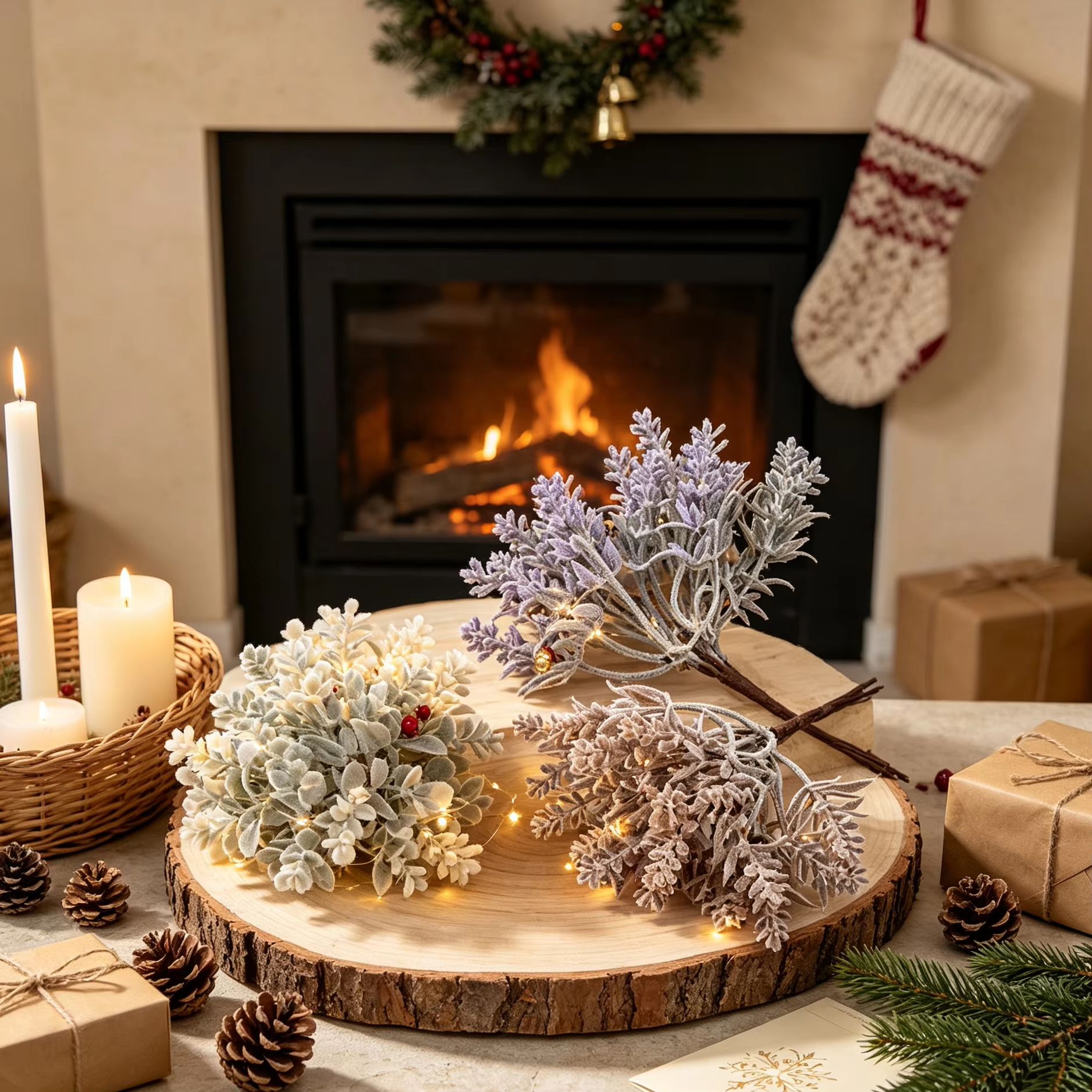 1/5PCS Artificial Plastic Flow - Christmas Wreath Fake review and price