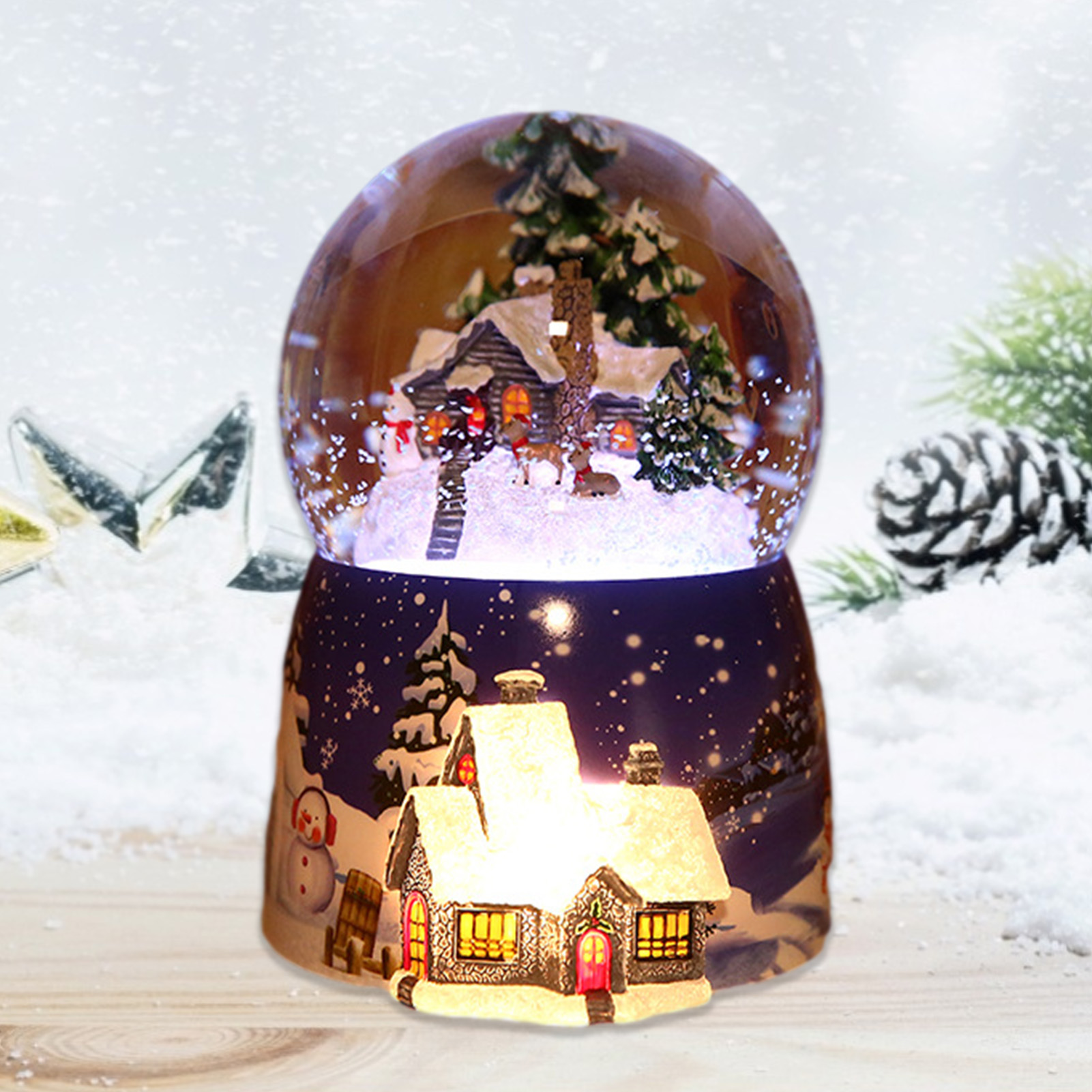 1 Pcs Resin Music Box Crystal  - Snow Globe Musical review and price
