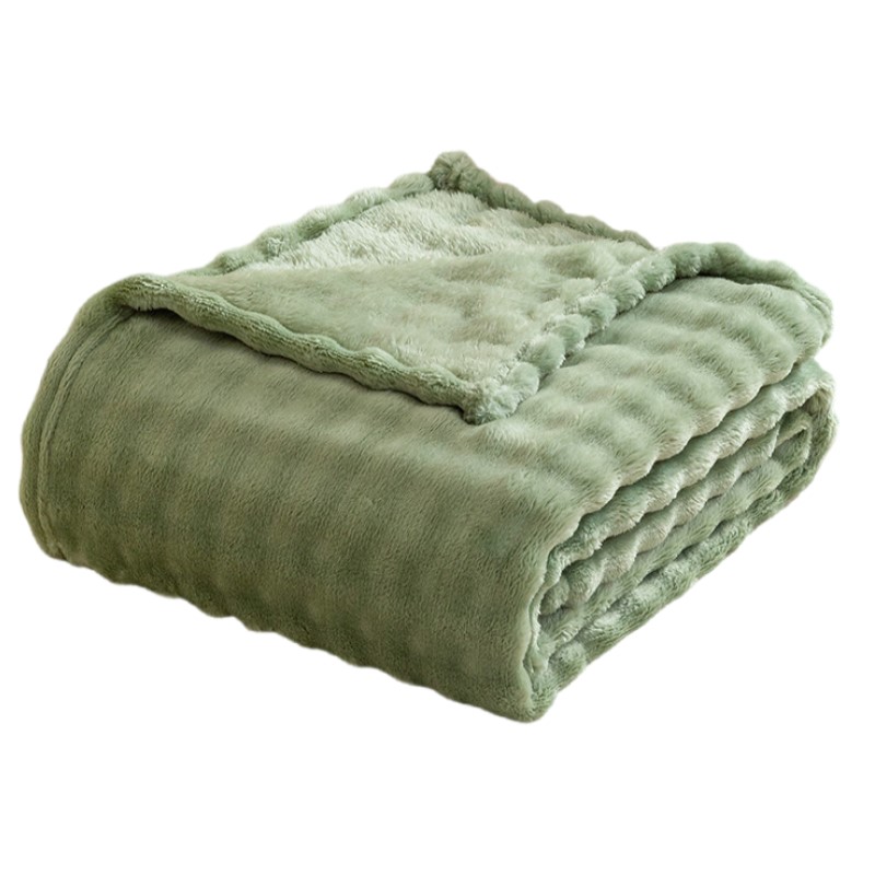 Sage Green Bubble Fleece Blank - Christmas Throw Blanket review and price