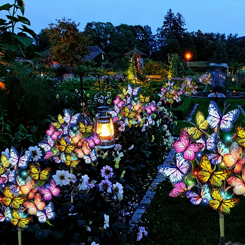 Solar LED Butterfly Garden Lig - Christmas Lights Outdoor review and price