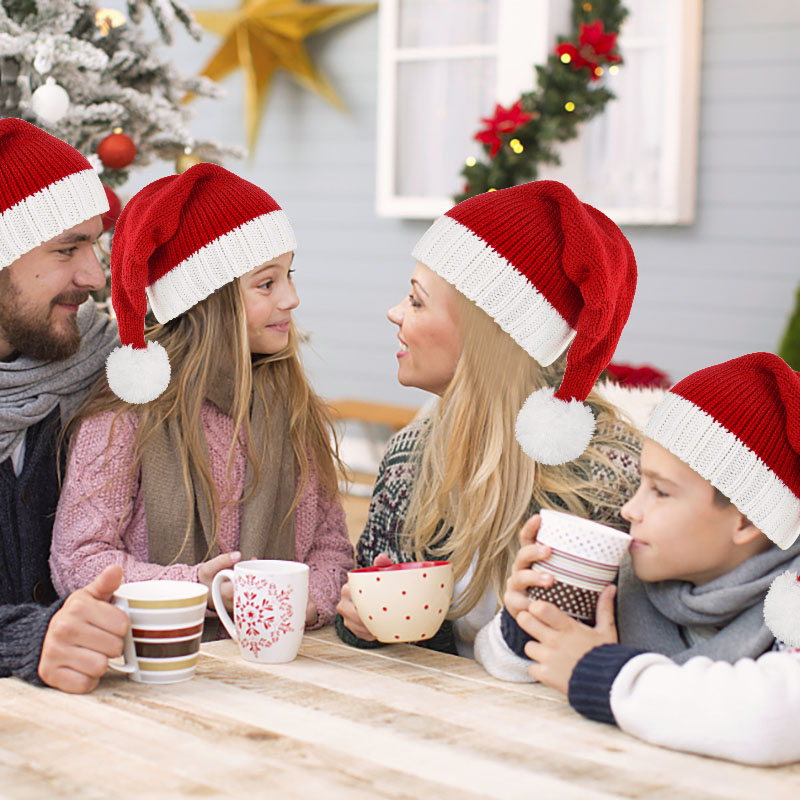 1PC Red Christmas Hat For Kids - Santa Hat Plush review and price