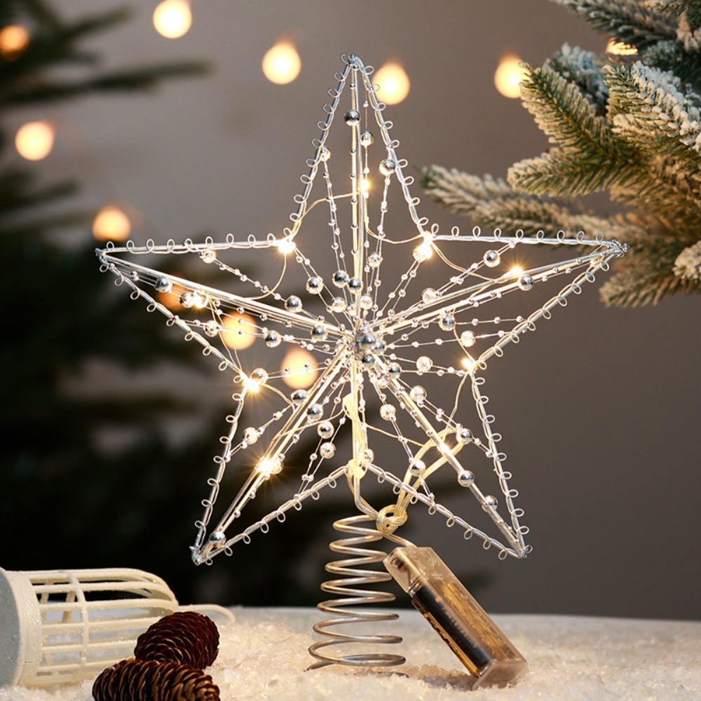 Gold/Silver LED Christmas Tree - Star Tree Topper review and price