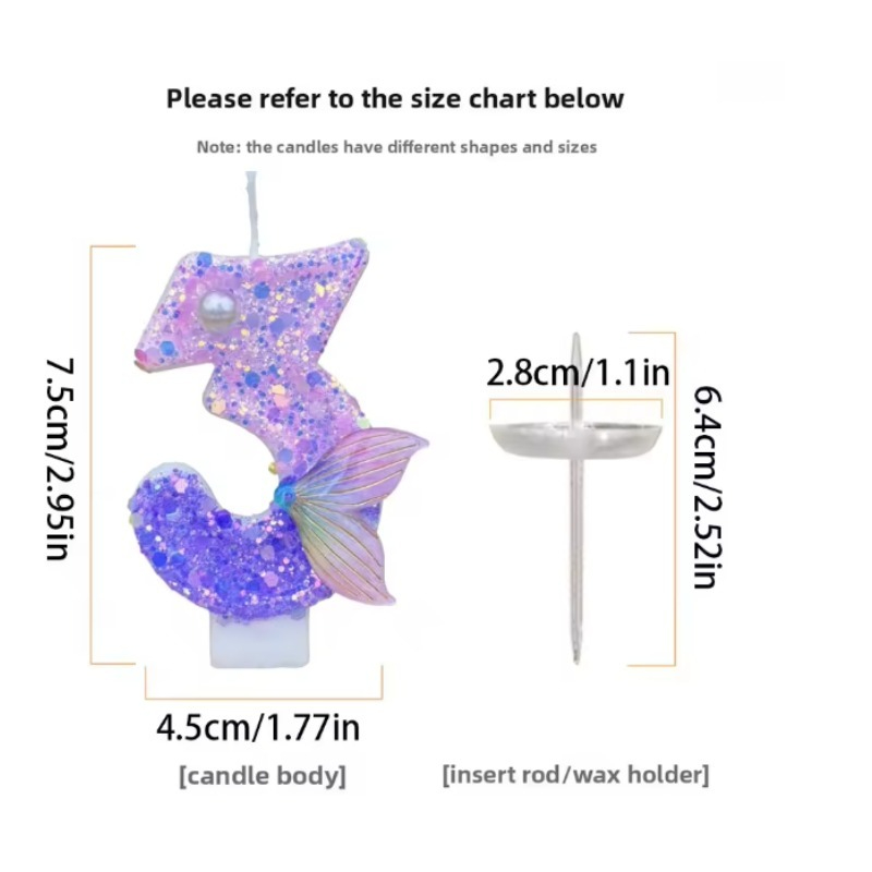 Glitter Purple Gradient Mermai - Holiday Candle Set review and price