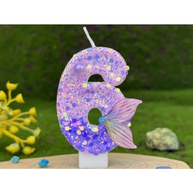 Glitter Purple Gradient Mermai - Holiday Candle Set review and price