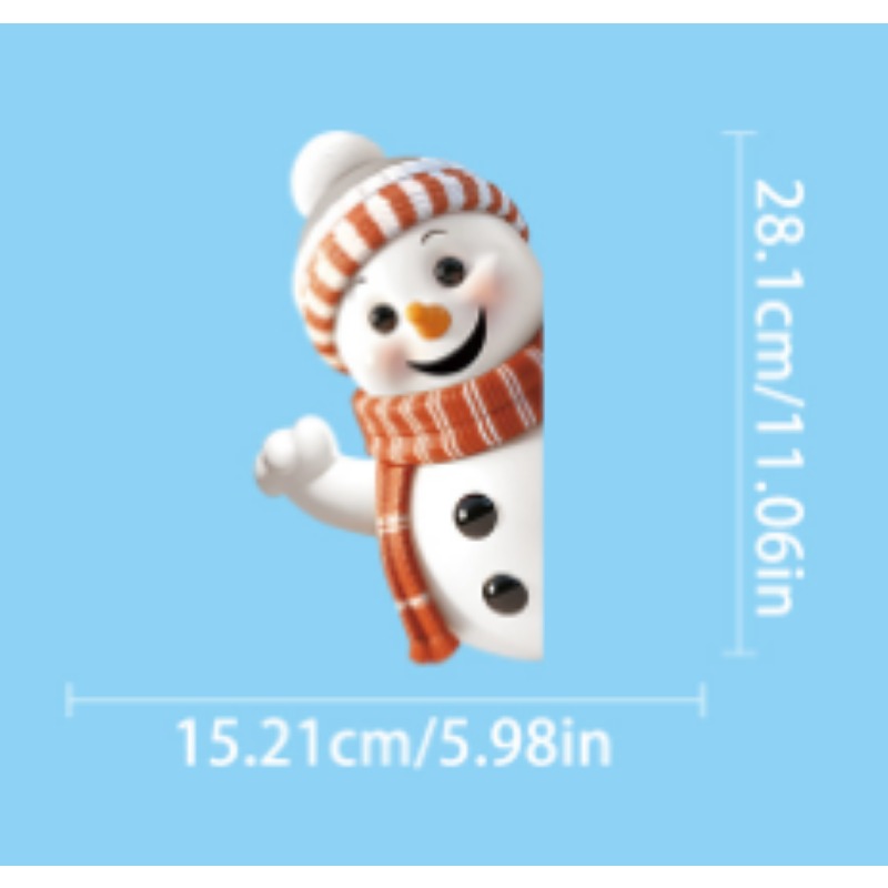 Snowman Snowflake Elk Christma - Snowflake Window Decal review and price