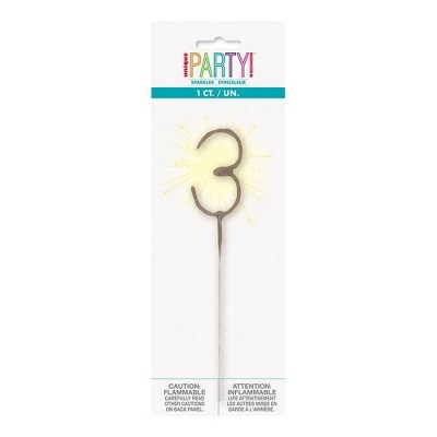 Number 3 Sparkler Flame Candle - Holiday Candle Set review and price