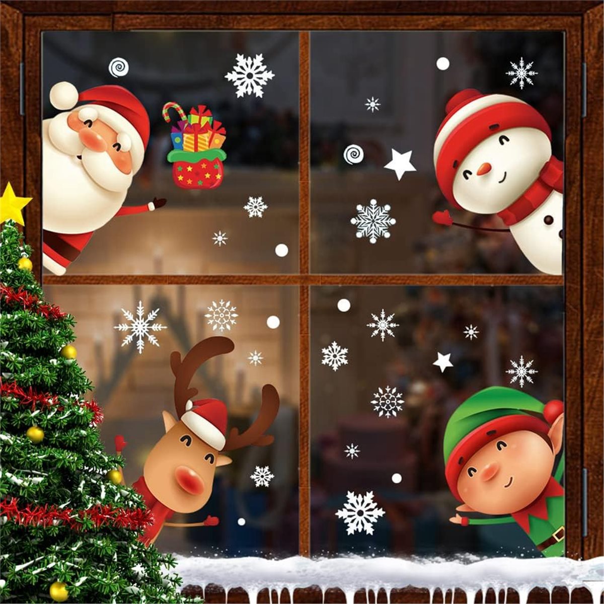New arrival  80PCS Christmas S - Snowflake Window Decal review and price