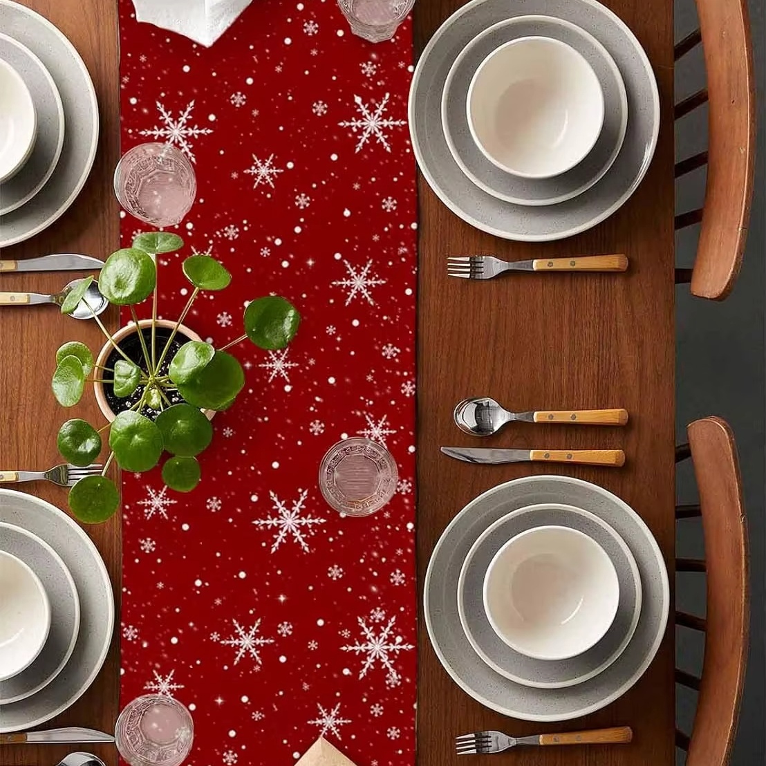Red Table Runner Christmas Tre - Christmas Table Runner review and price