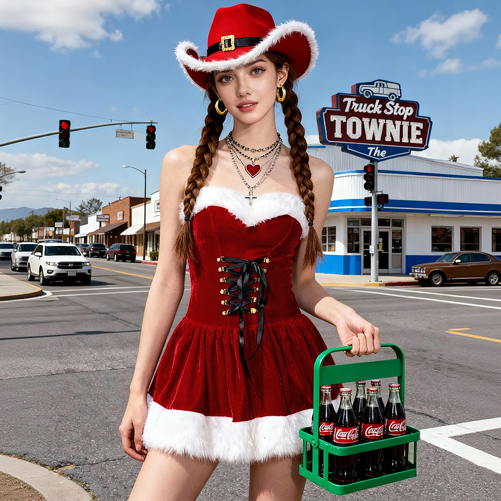 Sexy Plush Red Santa Claus Dre - Santa Hat Plush review and price
