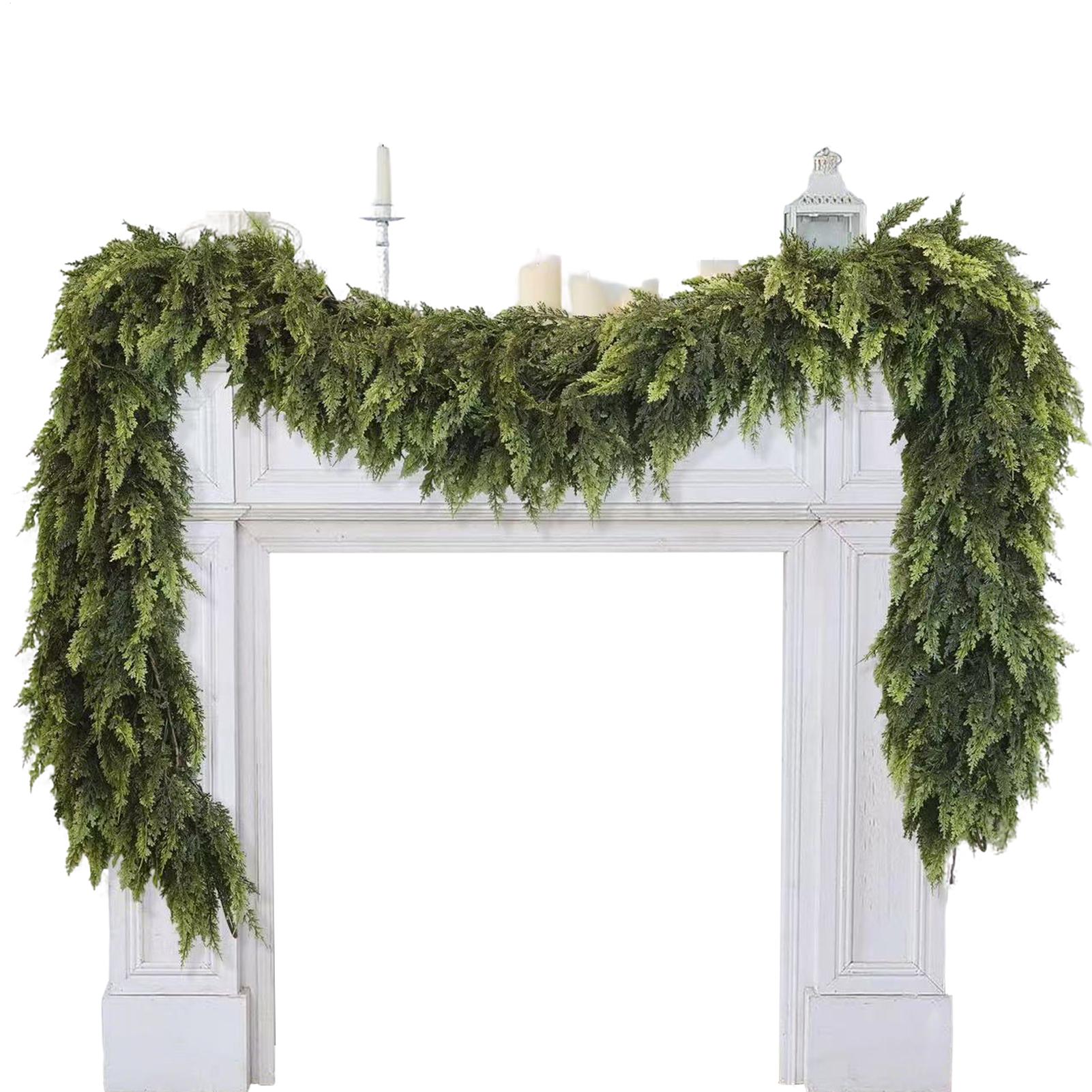 Christmas Garlands Artificial  - Christmas Wreath Fake review and price