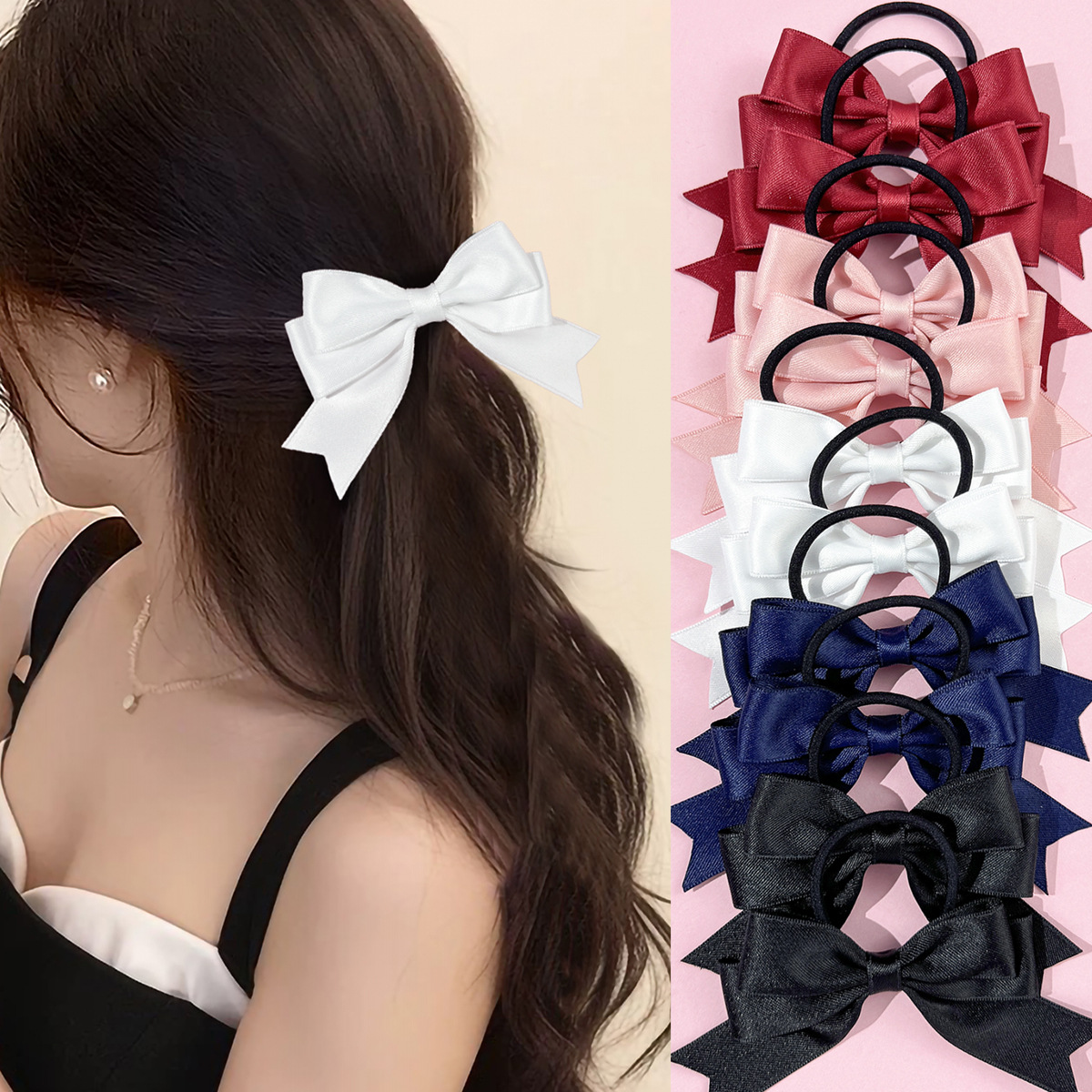 2 Pieces of Bow Hair Ties, Swe - Ribbon Bow Gift review and price