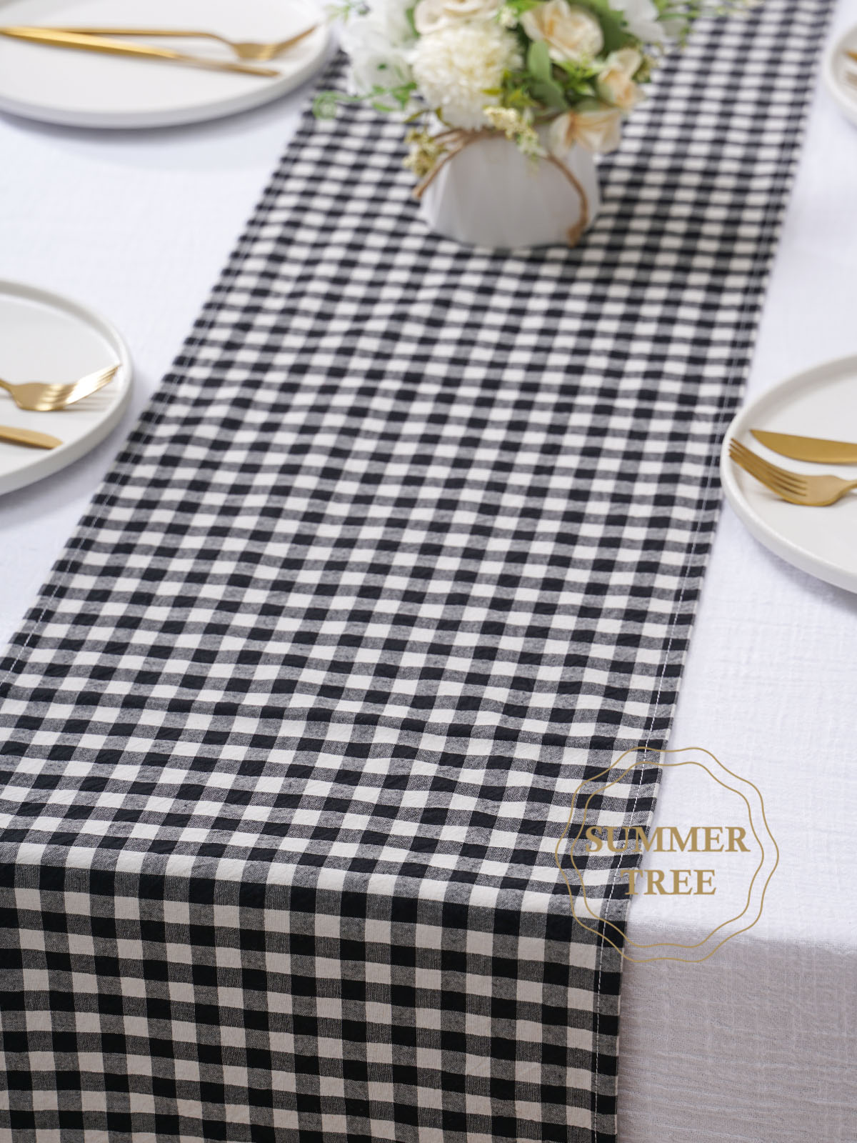 Rustic Plaid Cotton Table Runn - Christmas Throw Blanket review and price