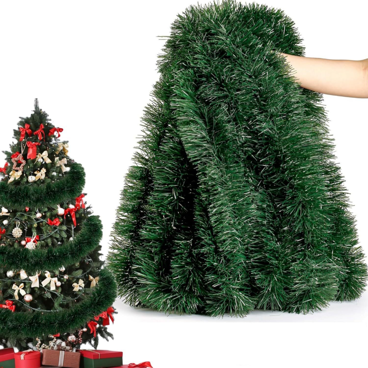 6/14M Christmas Tinsel Garland - Tinsel Garland Decoration review and price
