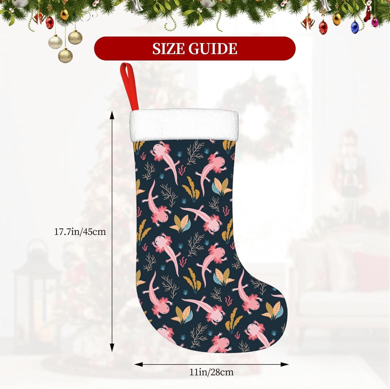 Cute Axolotl Christmas Stockin - Christmas Stocking Hanging review and price