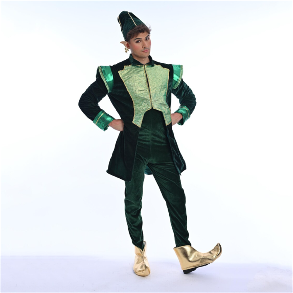 Luxury Velvet Santa Claus Chri - Elf Costume Christmas review and price