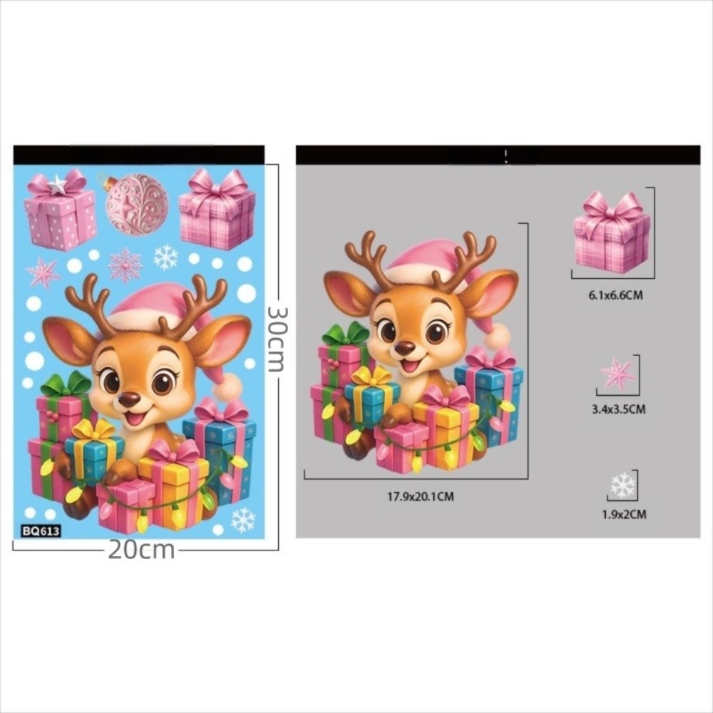 Cartoon PVC Window Stickers Sn - Snowflake Window Decal review and price