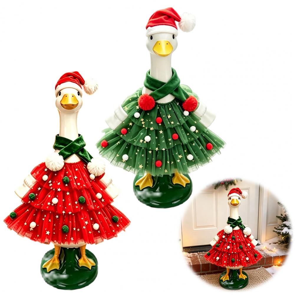 Christmas Porch Goose Outfit,  - Santa Hat Plush review and price