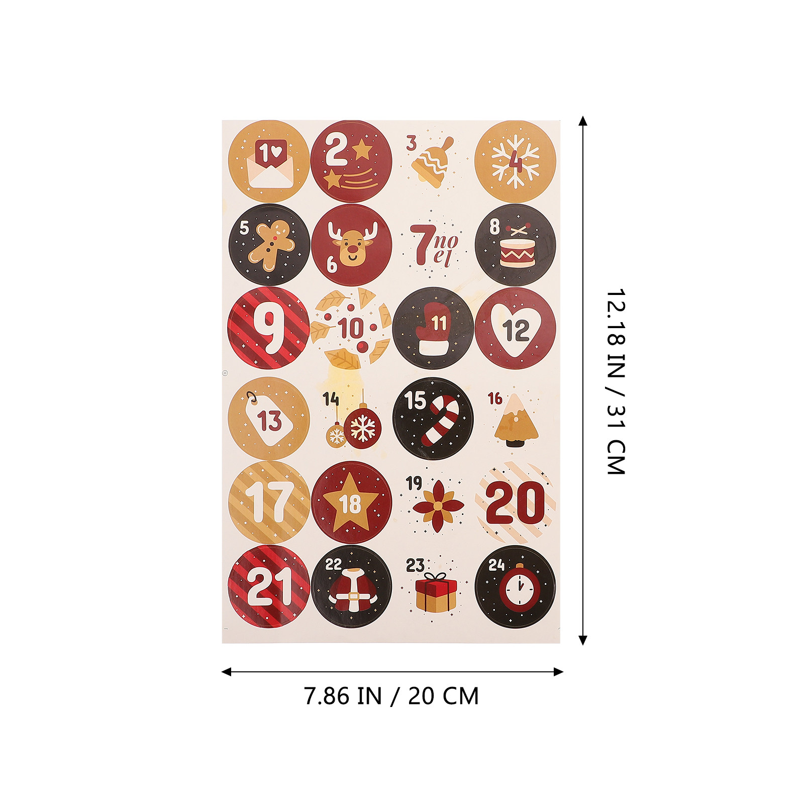 10 Sheets Christmas Decoration - Advent Calendar Gift review and price
