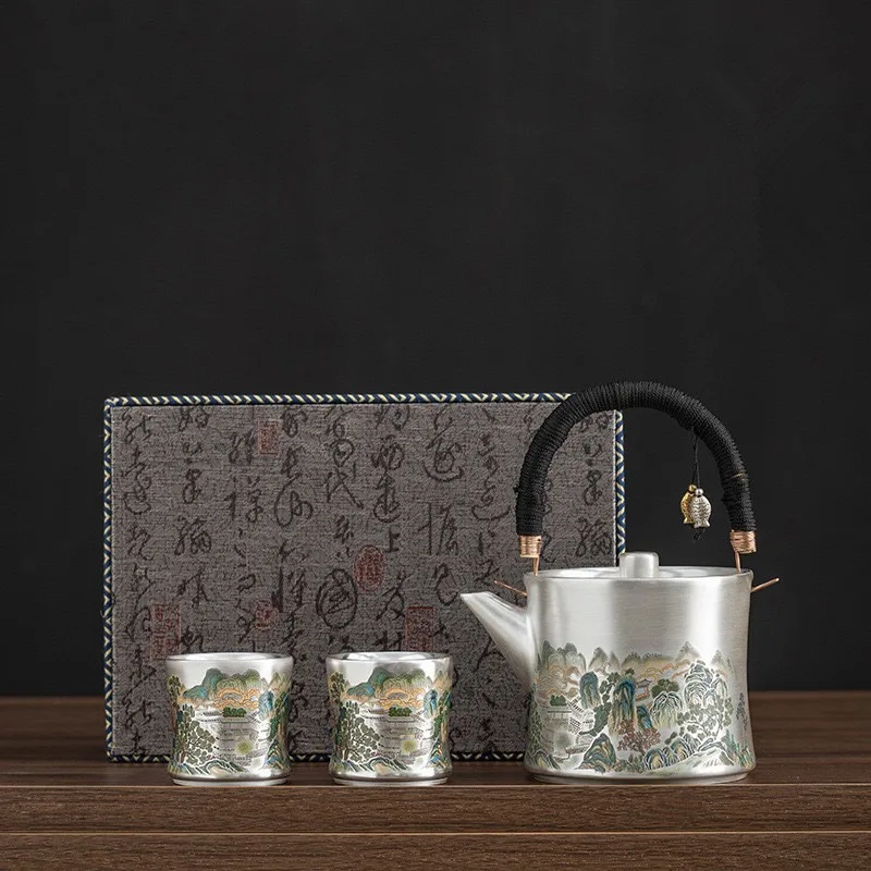 Z30- Liu Yin one pot two cups  - Gift Box Wrap Set review and price