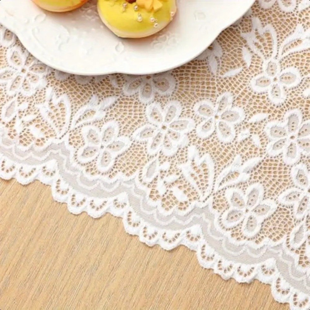 French Elegant Floral Cut-Out  - Christmas Table Runner review and price