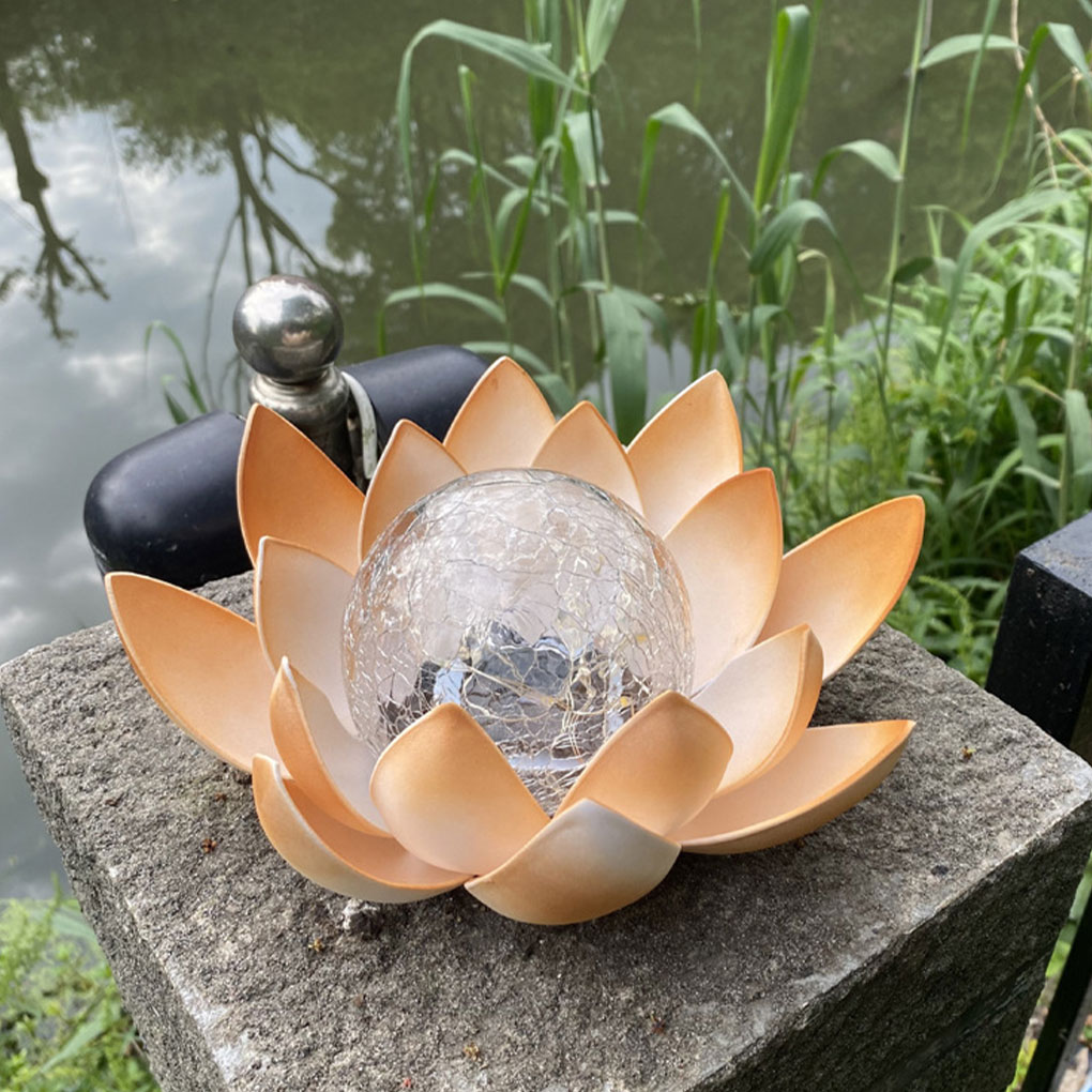 Lotus Shaped Garden Solar Ligh - Christmas Lights Outdoor review and price