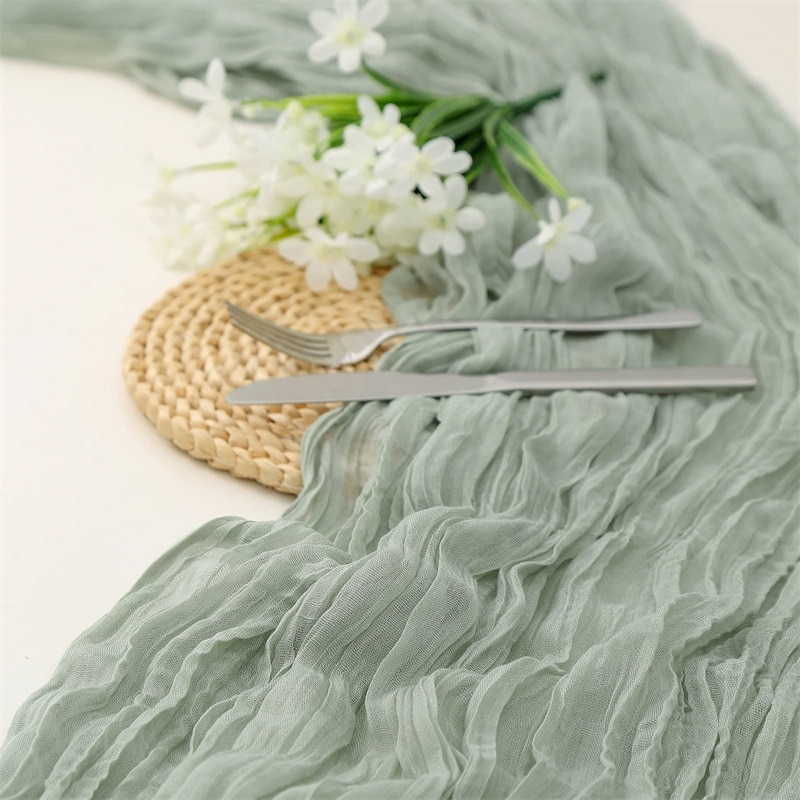Semi-Sheer Gauze Wedding Party - Christmas Table Runner review and price
