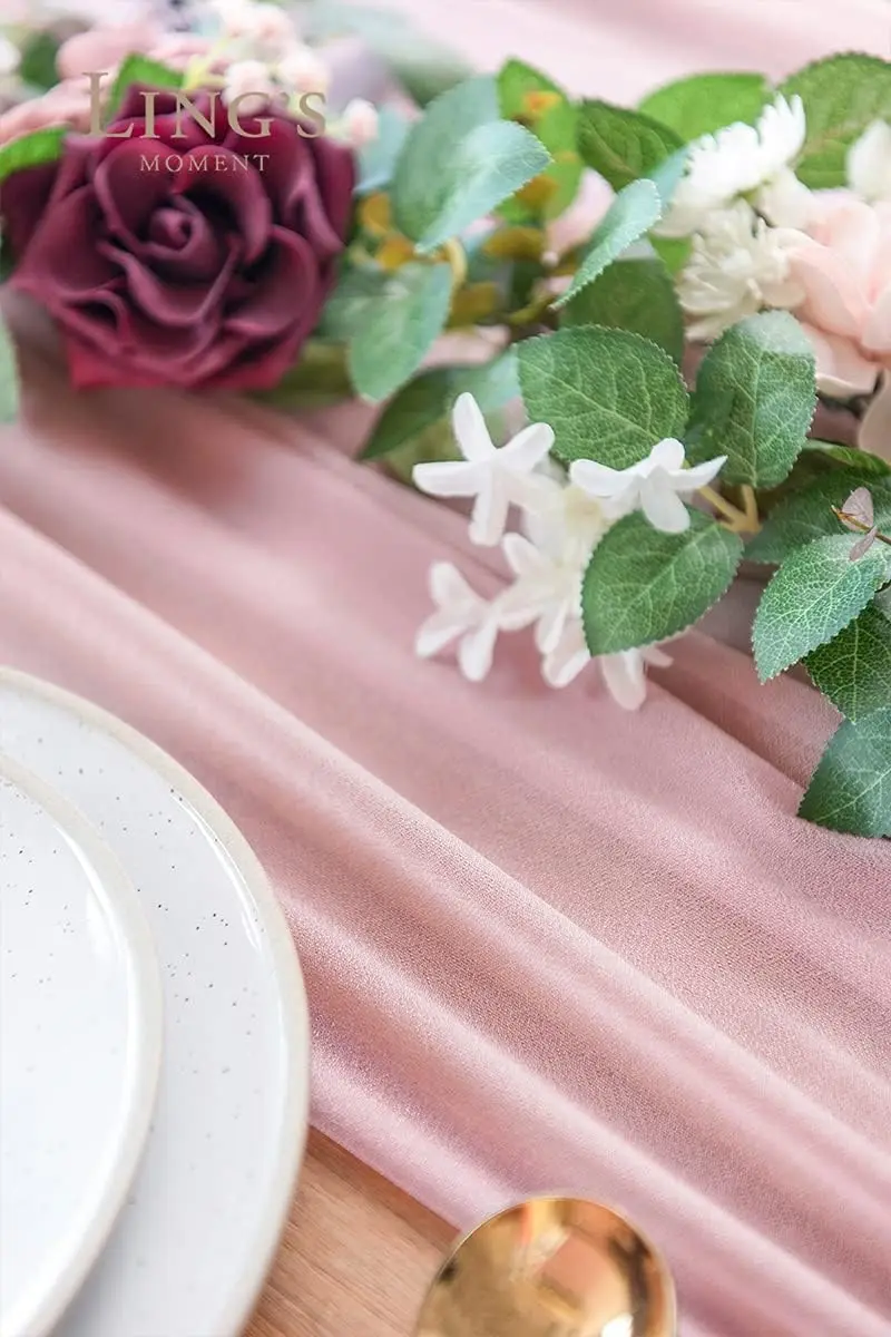Chiffon White Table Runner Tab - Christmas Table Runner review and price