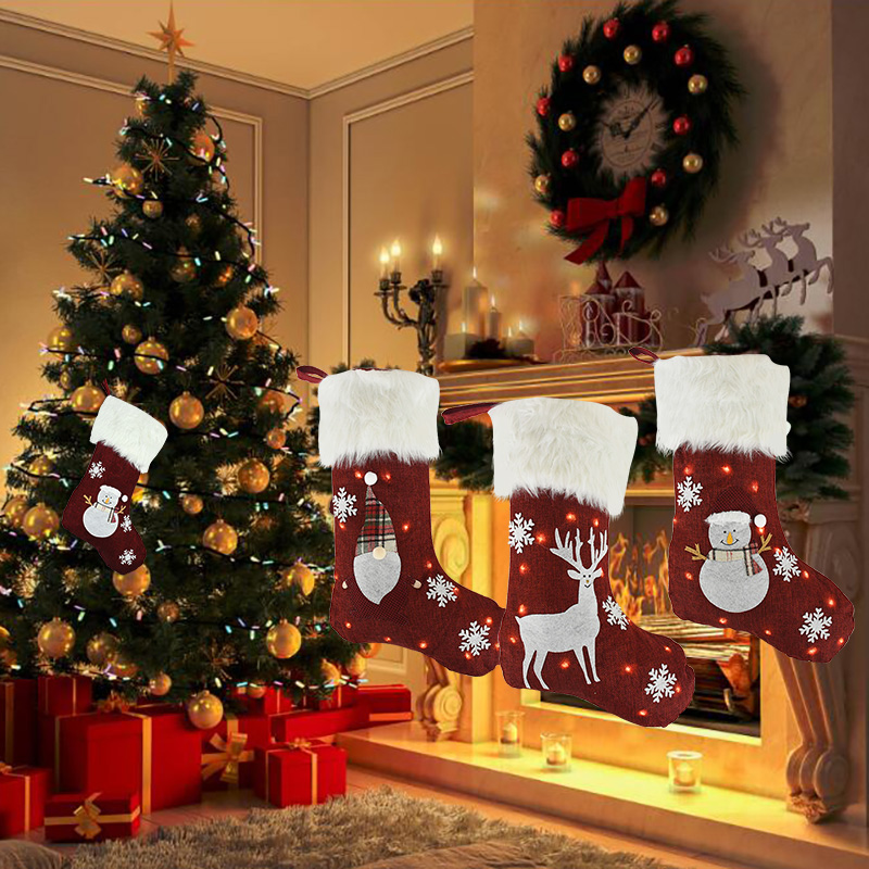 Christmas Socks With Led Light - Christmas Stocking Hanging review and price