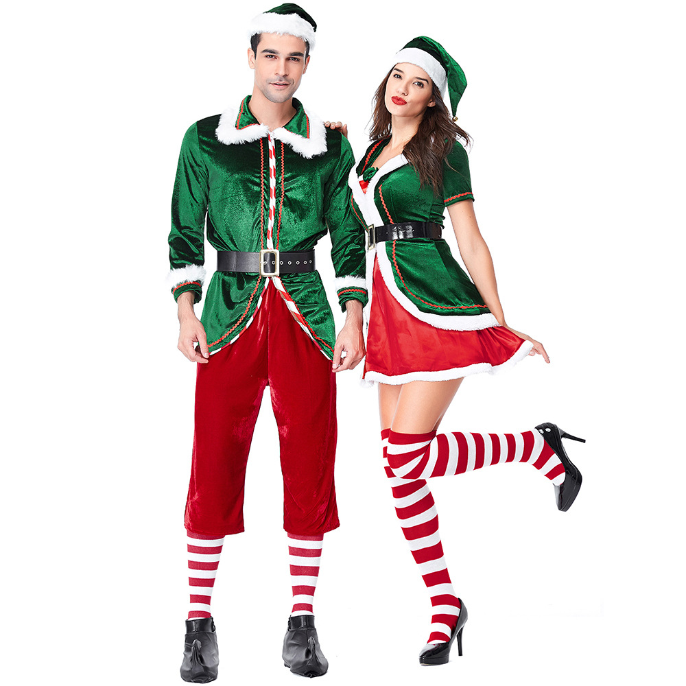 Santa Claus Costume Women Men  - Elf Costume Christmas review and price