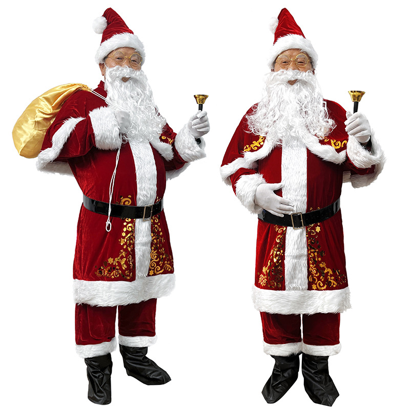 Santa Claus Costume Adult Men  - Elf Costume Christmas review and price