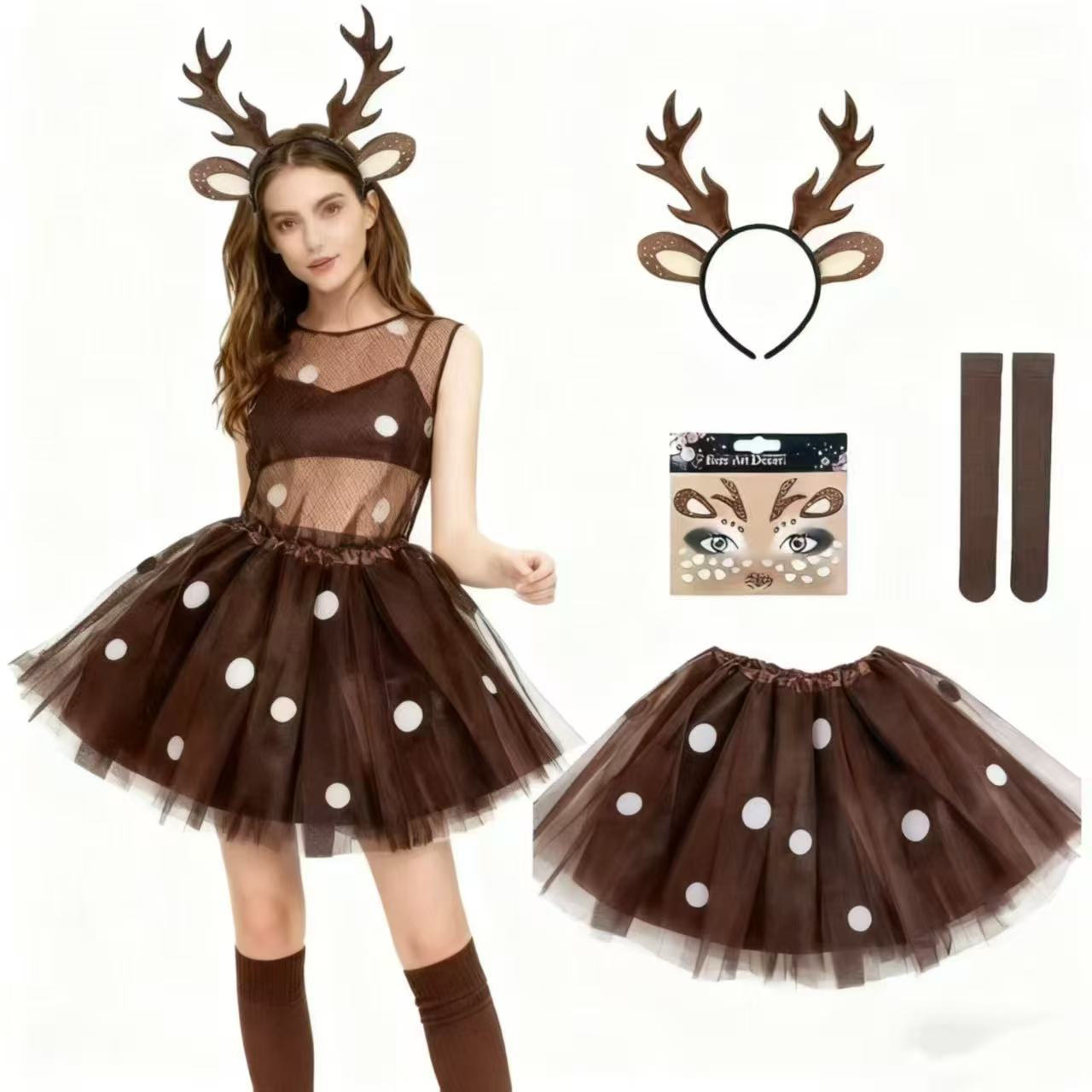 Reindeer Costume Set Antler He - Reindeer Antlers Headband review and price