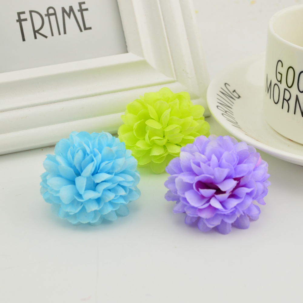 200PCS 5CM Silk Chrysanthemum  - Christmas Wreath Fake review and price