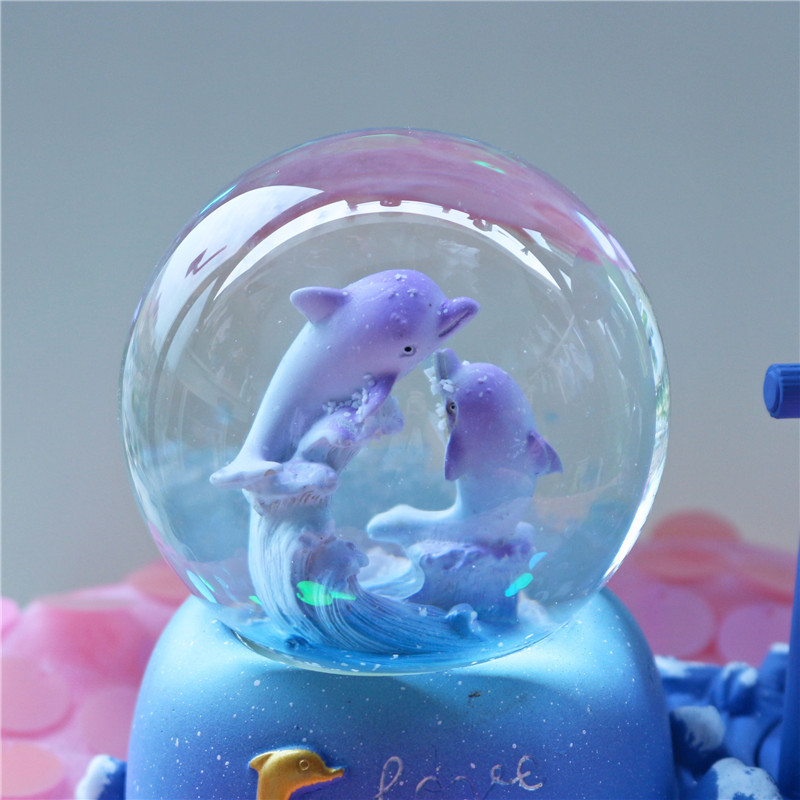 Dolphin Hourglass Timer Crysta - Snow Globe Musical review and price