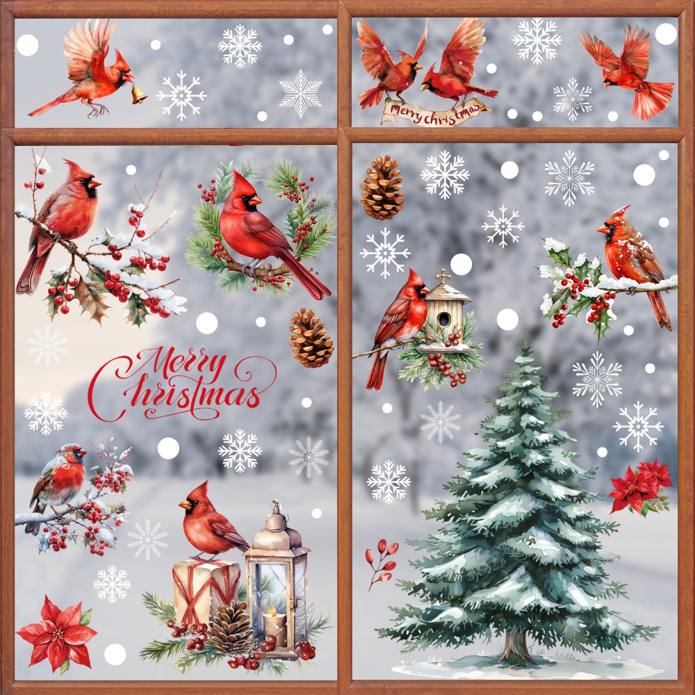 9pcs Christmas Window Decals C - Snowflake Window Decal review and price