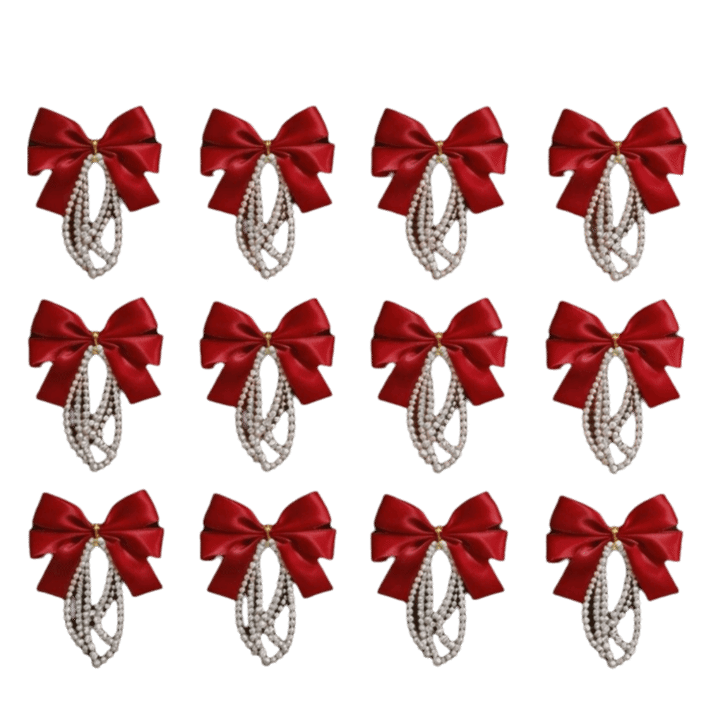 12pcs Set Christmas Tree Bows  - Gift Box Wrap Set review and price