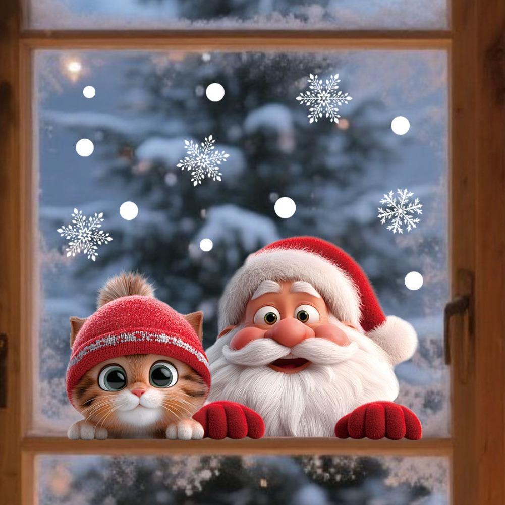 2pcs Christmas Window Clings S - Snowflake Window Decal review and price