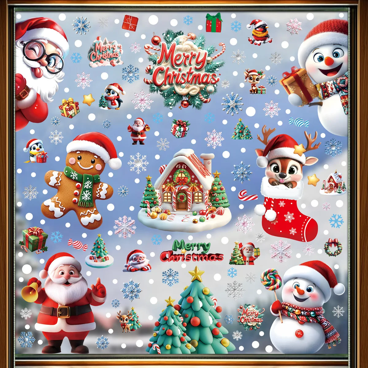 2025 Christmas Static Window C - Snowflake Window Decal review and price