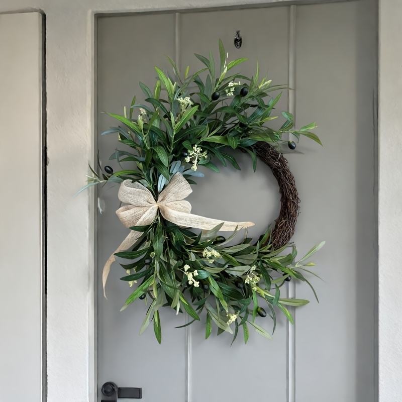 2025 Artificial Olive Wreath W - Christmas Wreath Fake review and price